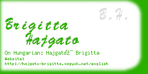 brigitta hajgato business card